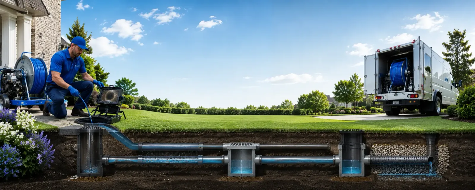 Outdoor drain cleaning information for Rosenberg, TX